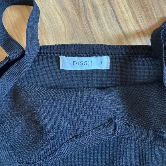 DISSH - sweetheart black knit top - black - Picture 3 of 3